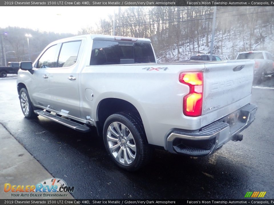 2019 Chevrolet Silverado 1500 LTZ Crew Cab 4WD Silver Ice Metallic / Gideon/Very Dark Atmosphere Photo #5