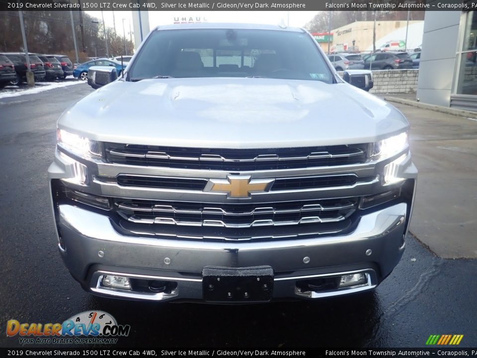 2019 Chevrolet Silverado 1500 LTZ Crew Cab 4WD Silver Ice Metallic / Gideon/Very Dark Atmosphere Photo #8