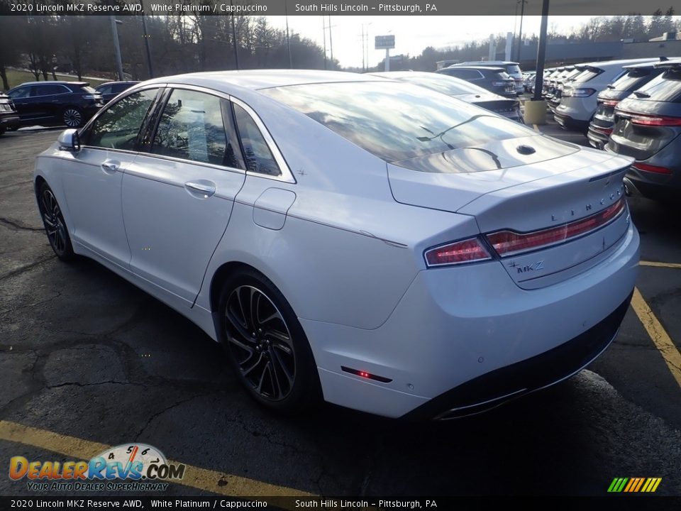 2020 Lincoln MKZ Reserve AWD White Platinum / Cappuccino Photo #2