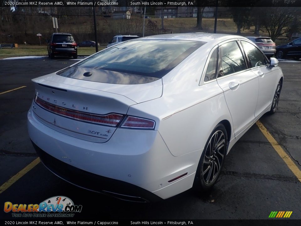 2020 Lincoln MKZ Reserve AWD White Platinum / Cappuccino Photo #4