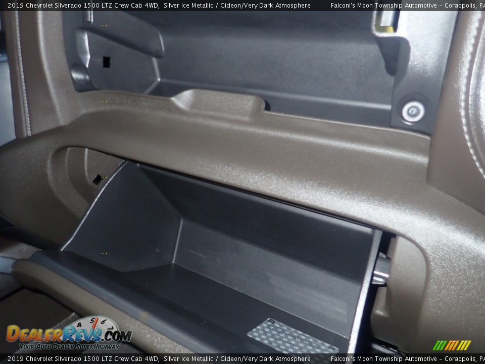 2019 Chevrolet Silverado 1500 LTZ Crew Cab 4WD Silver Ice Metallic / Gideon/Very Dark Atmosphere Photo #14