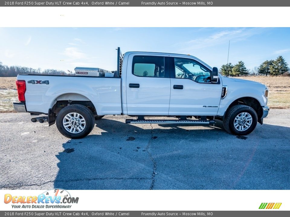 2018 Ford F250 Super Duty XLT Crew Cab 4x4 Oxford White / Camel Photo #3