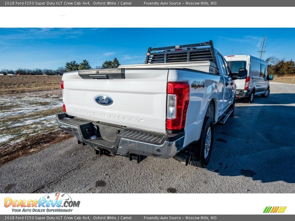 2018 Ford F250 Super Duty XLT Crew Cab 4x4 Oxford White / Camel Photo #4