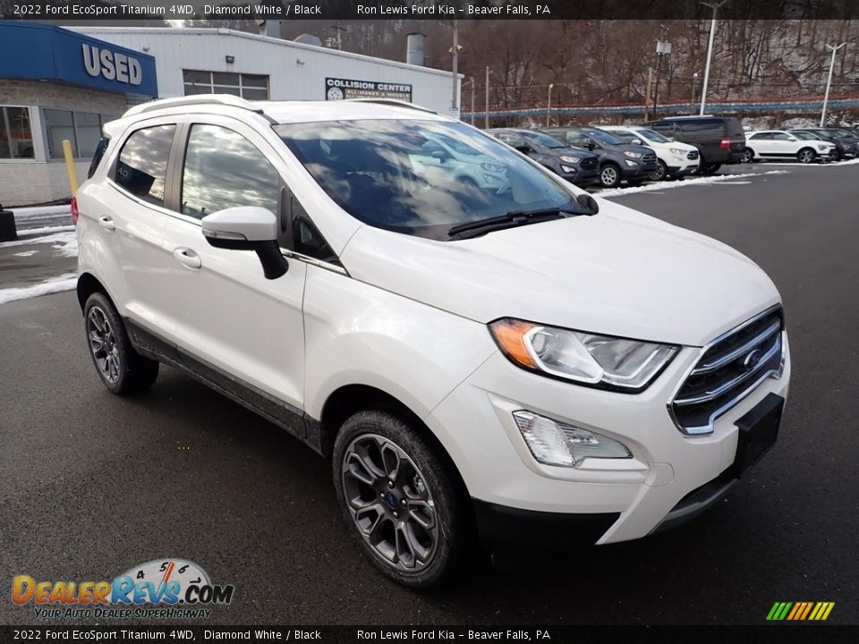 2022 Ford EcoSport Titanium 4WD Diamond White / Black Photo #2