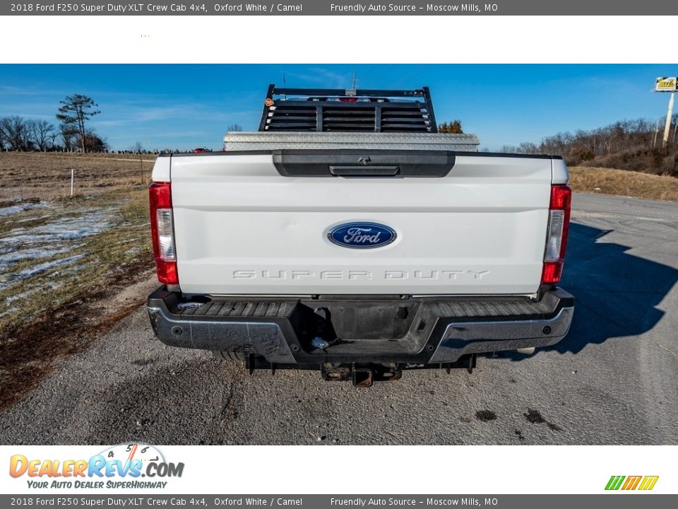 2018 Ford F250 Super Duty XLT Crew Cab 4x4 Oxford White / Camel Photo #5