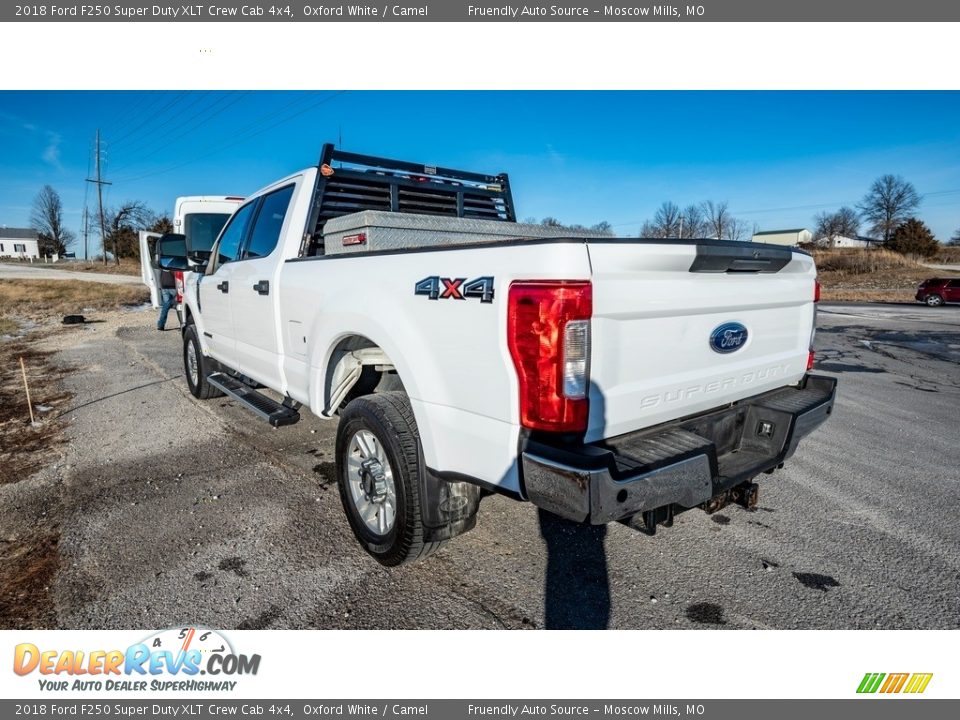 2018 Ford F250 Super Duty XLT Crew Cab 4x4 Oxford White / Camel Photo #6