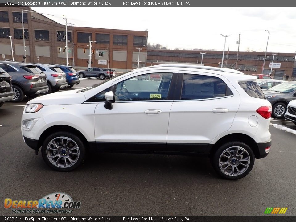 2022 Ford EcoSport Titanium 4WD Diamond White / Black Photo #5