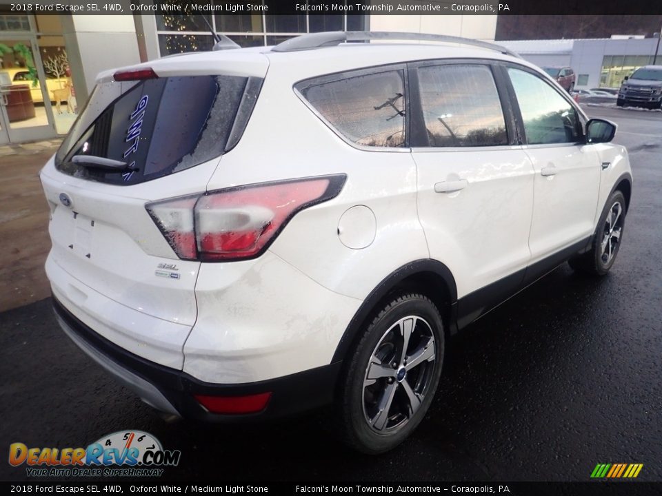 2018 Ford Escape SEL 4WD Oxford White / Medium Light Stone Photo #2