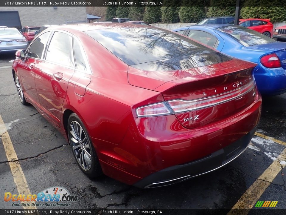 2017 Lincoln MKZ Select Ruby Red / Cappuccino Photo #2