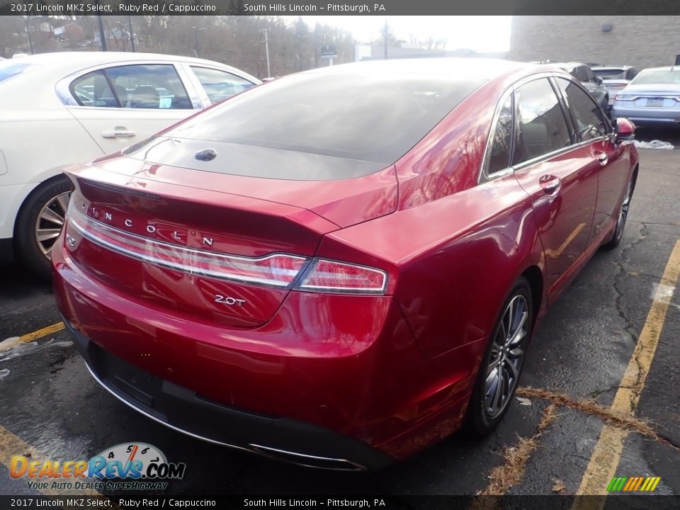 2017 Lincoln MKZ Select Ruby Red / Cappuccino Photo #3