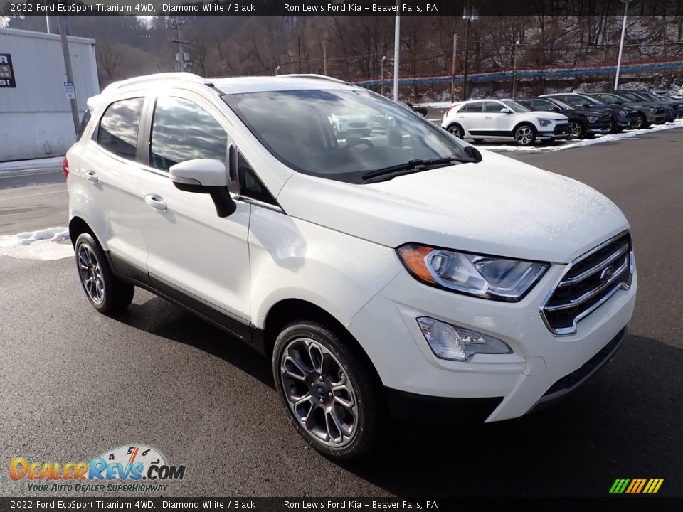 2022 Ford EcoSport Titanium 4WD Diamond White / Black Photo #2