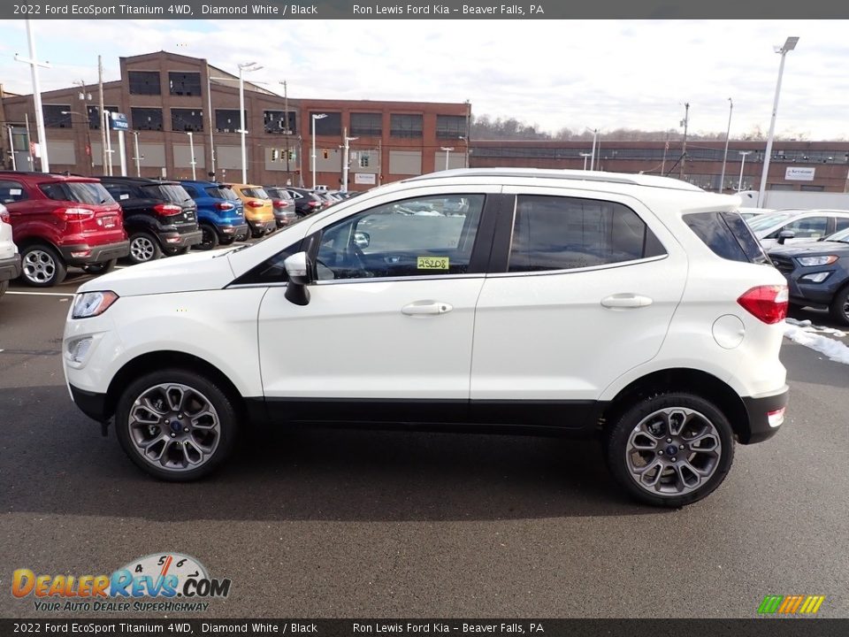 2022 Ford EcoSport Titanium 4WD Diamond White / Black Photo #5