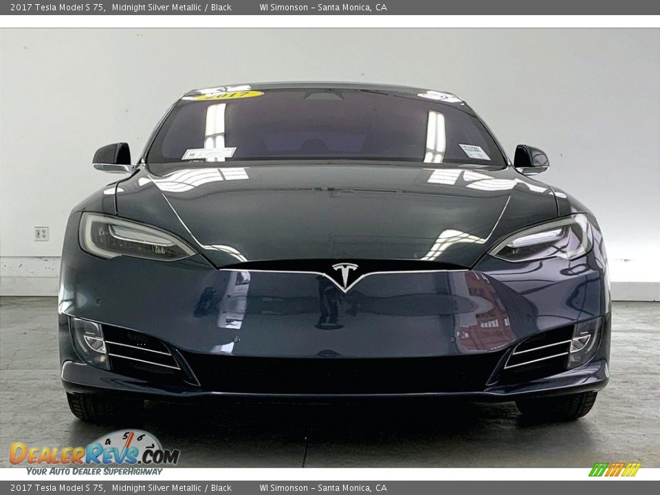 Midnight Silver Metallic 2017 Tesla Model S 75 Photo #2