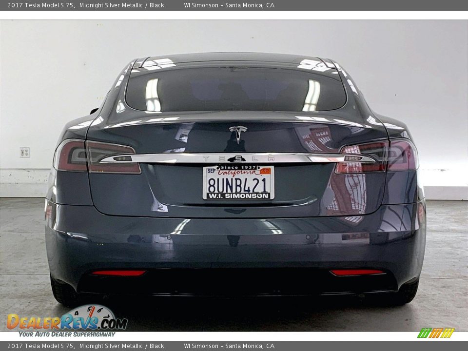 2017 Tesla Model S 75 Midnight Silver Metallic / Black Photo #3