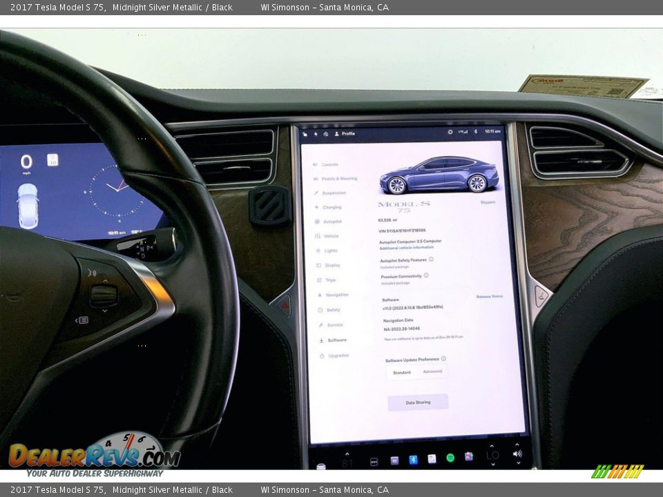 Controls of 2017 Tesla Model S 75 Photo #5
