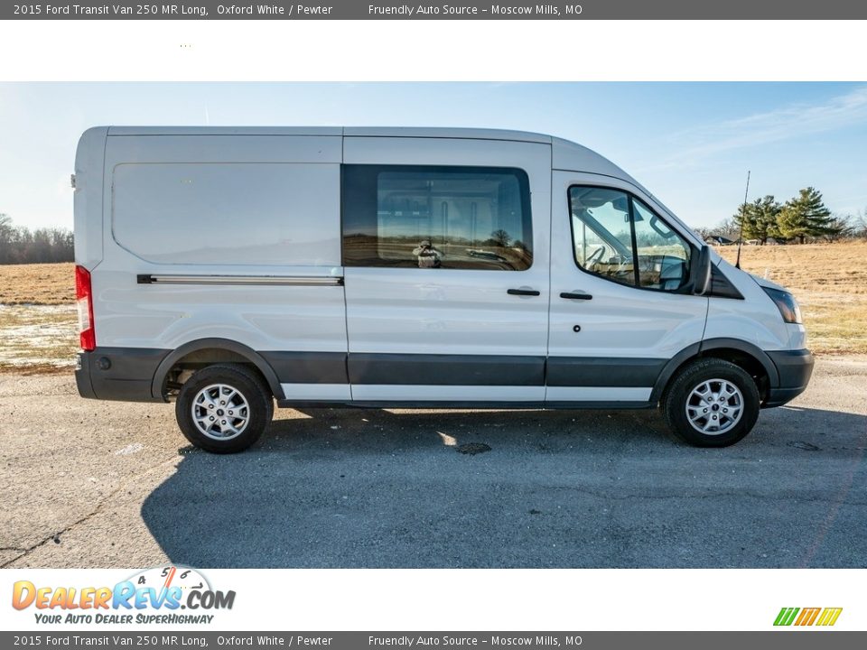 2015 Ford Transit Van 250 MR Long Oxford White / Pewter Photo #3