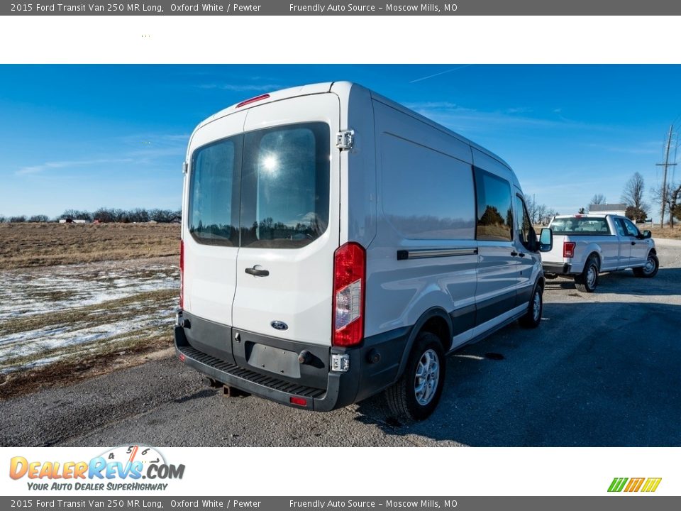 2015 Ford Transit Van 250 MR Long Oxford White / Pewter Photo #4