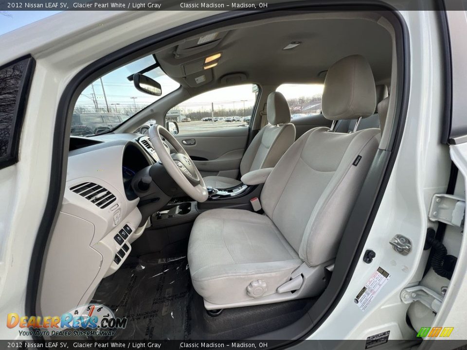 2012 Nissan LEAF SV Glacier Pearl White / Light Gray Photo #6