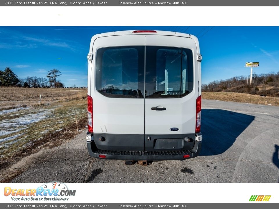 2015 Ford Transit Van 250 MR Long Oxford White / Pewter Photo #5