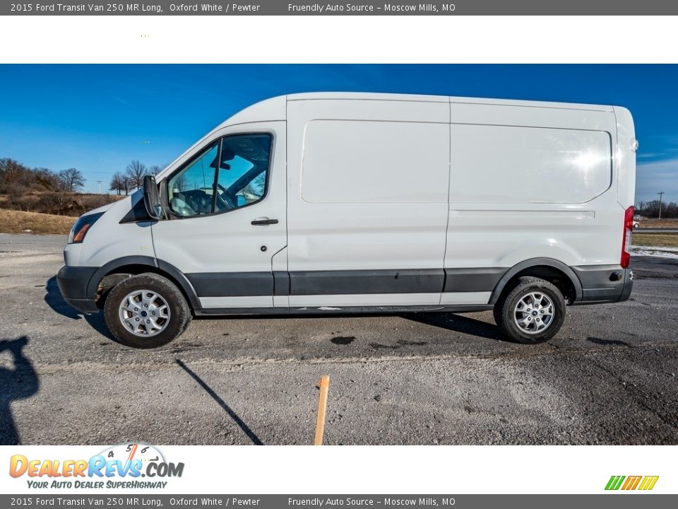 2015 Ford Transit Van 250 MR Long Oxford White / Pewter Photo #7