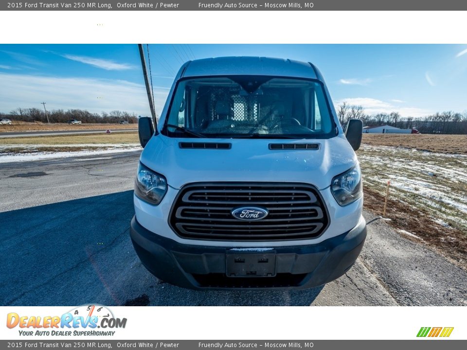 2015 Ford Transit Van 250 MR Long Oxford White / Pewter Photo #9