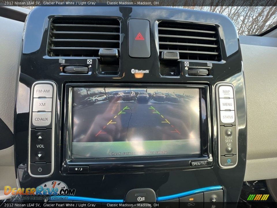 2012 Nissan LEAF SV Glacier Pearl White / Light Gray Photo #12