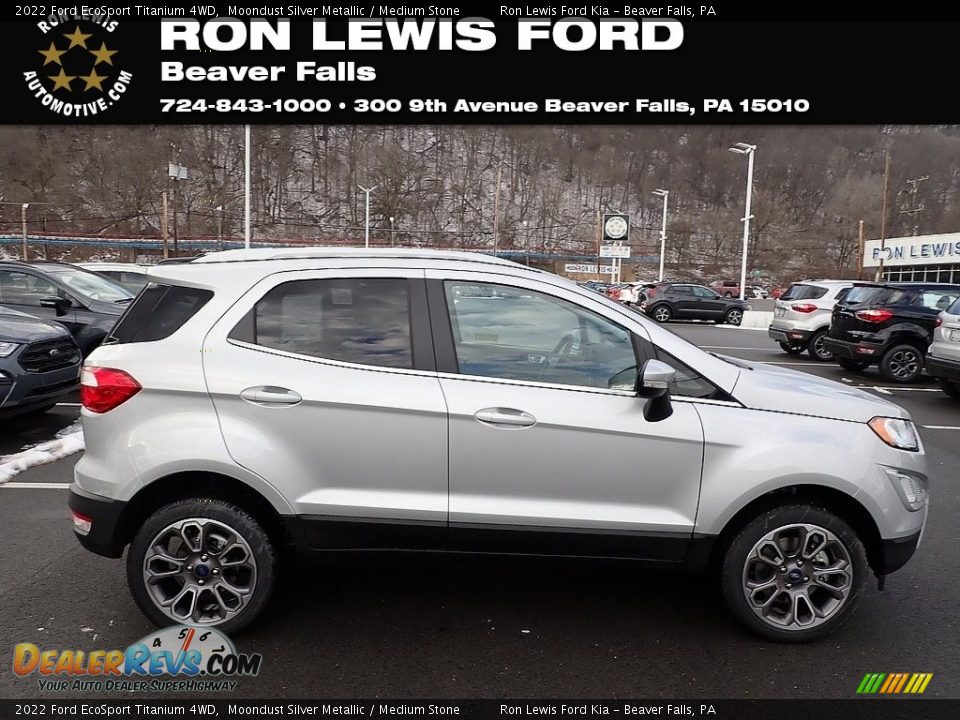 2022 Ford EcoSport Titanium 4WD Moondust Silver Metallic / Medium Stone Photo #1