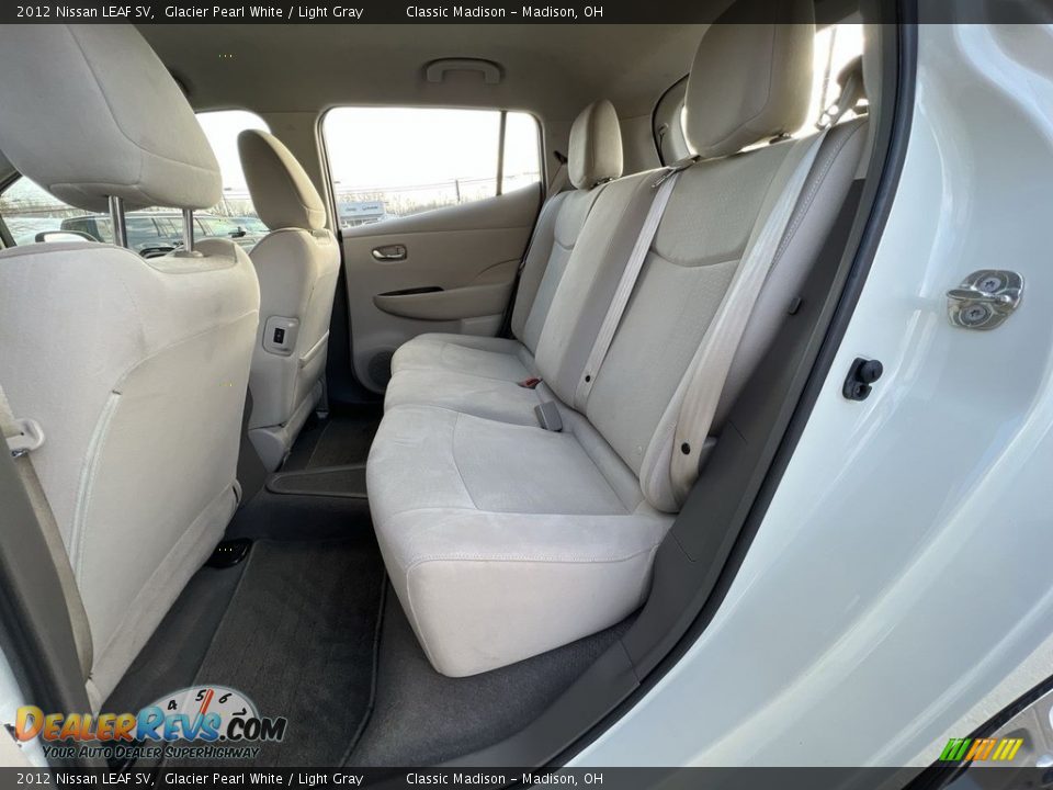 2012 Nissan LEAF SV Glacier Pearl White / Light Gray Photo #16