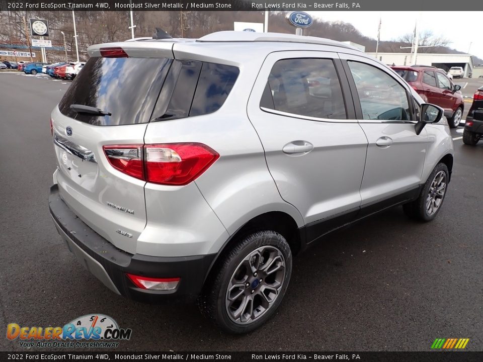 2022 Ford EcoSport Titanium 4WD Moondust Silver Metallic / Medium Stone Photo #8
