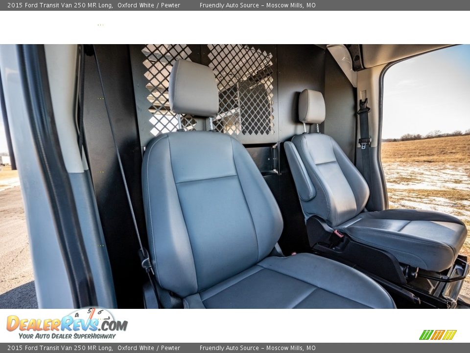 2015 Ford Transit Van 250 MR Long Oxford White / Pewter Photo #26