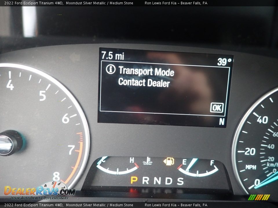 2022 Ford EcoSport Titanium 4WD Moondust Silver Metallic / Medium Stone Photo #17