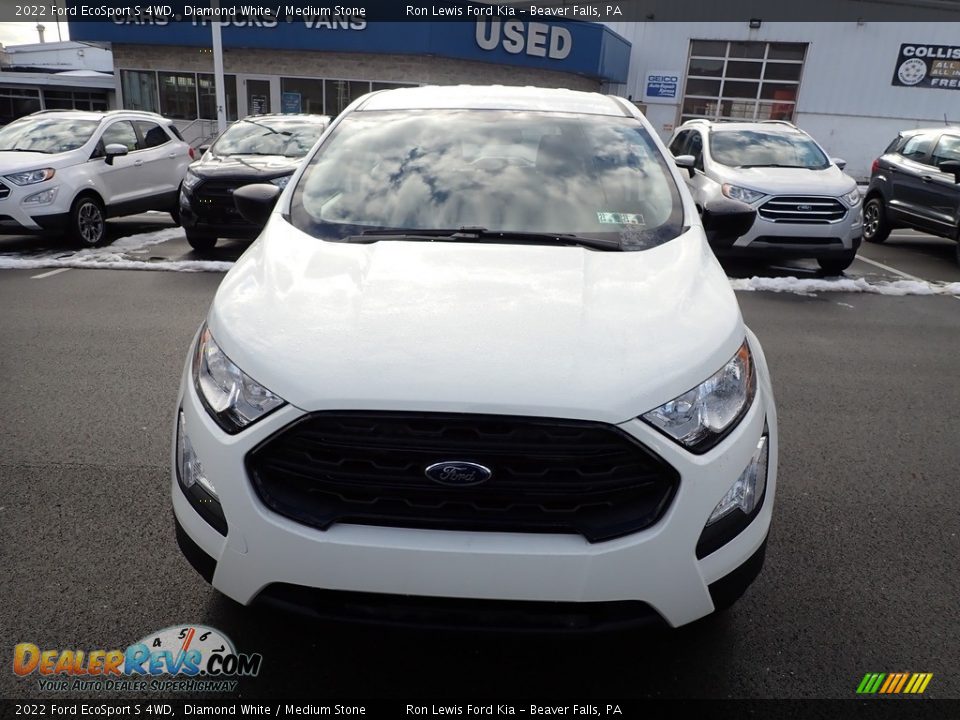 2022 Ford EcoSport S 4WD Diamond White / Medium Stone Photo #3