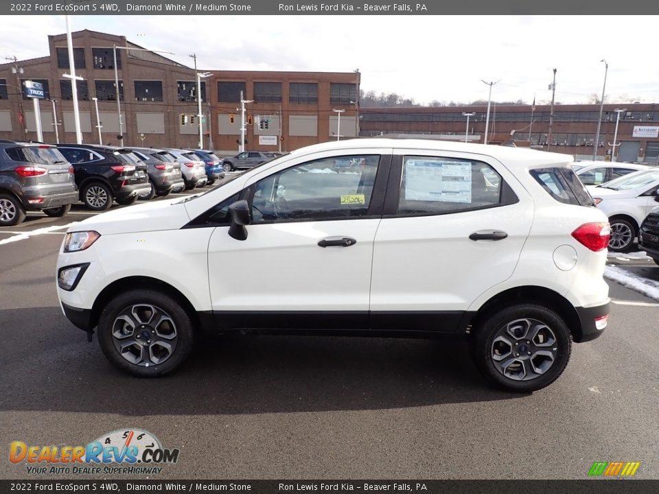 Diamond White 2022 Ford EcoSport S 4WD Photo #5