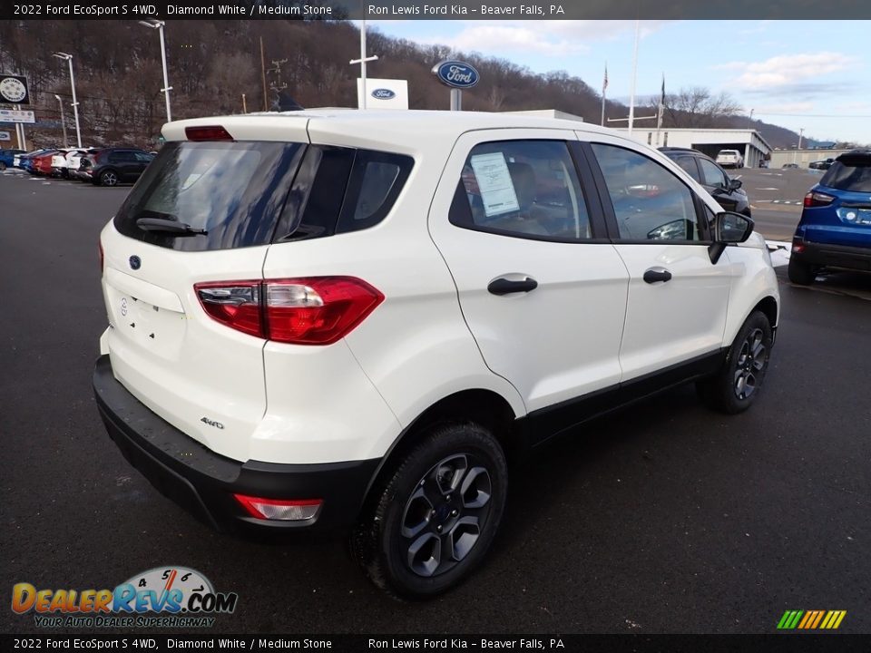 2022 Ford EcoSport S 4WD Diamond White / Medium Stone Photo #8