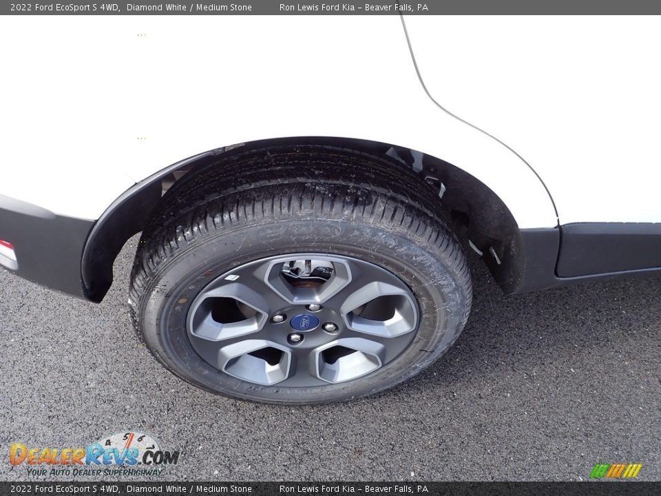 2022 Ford EcoSport S 4WD Diamond White / Medium Stone Photo #9
