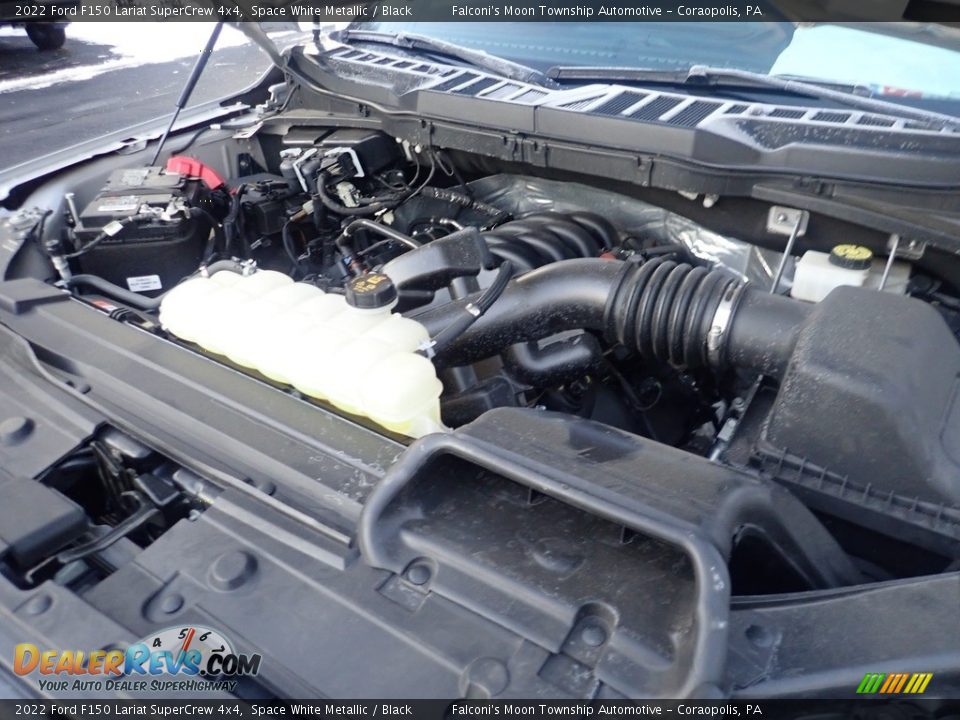 2022 Ford F150 Lariat SuperCrew 4x4 5.0 Liter DOHC 32-Valve Ti-VCT E85 V8 Engine Photo #30
