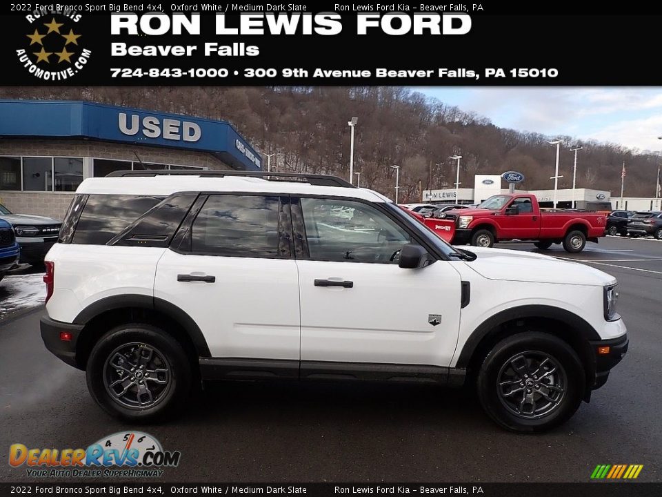 2022 Ford Bronco Sport Big Bend 4x4 Oxford White / Medium Dark Slate Photo #1