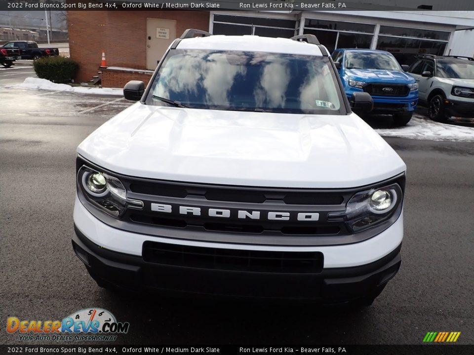 2022 Ford Bronco Sport Big Bend 4x4 Oxford White / Medium Dark Slate Photo #3