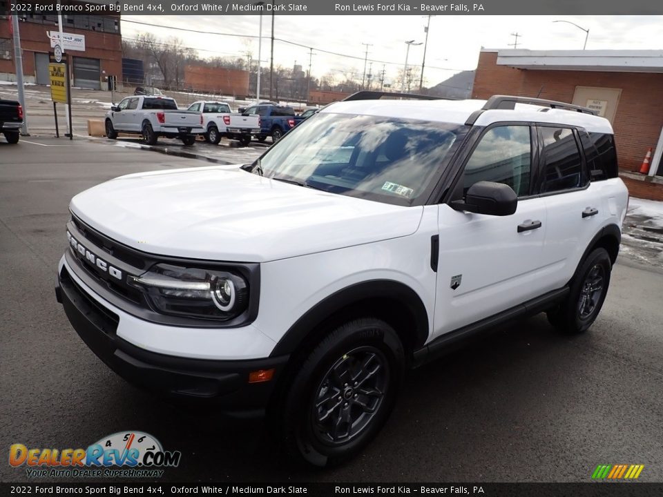 2022 Ford Bronco Sport Big Bend 4x4 Oxford White / Medium Dark Slate Photo #4