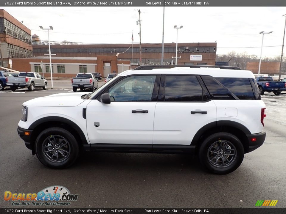 2022 Ford Bronco Sport Big Bend 4x4 Oxford White / Medium Dark Slate Photo #5