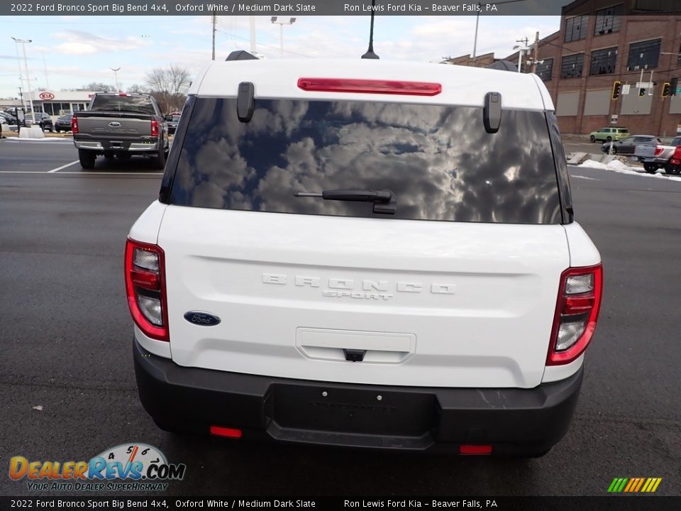 2022 Ford Bronco Sport Big Bend 4x4 Oxford White / Medium Dark Slate Photo #7