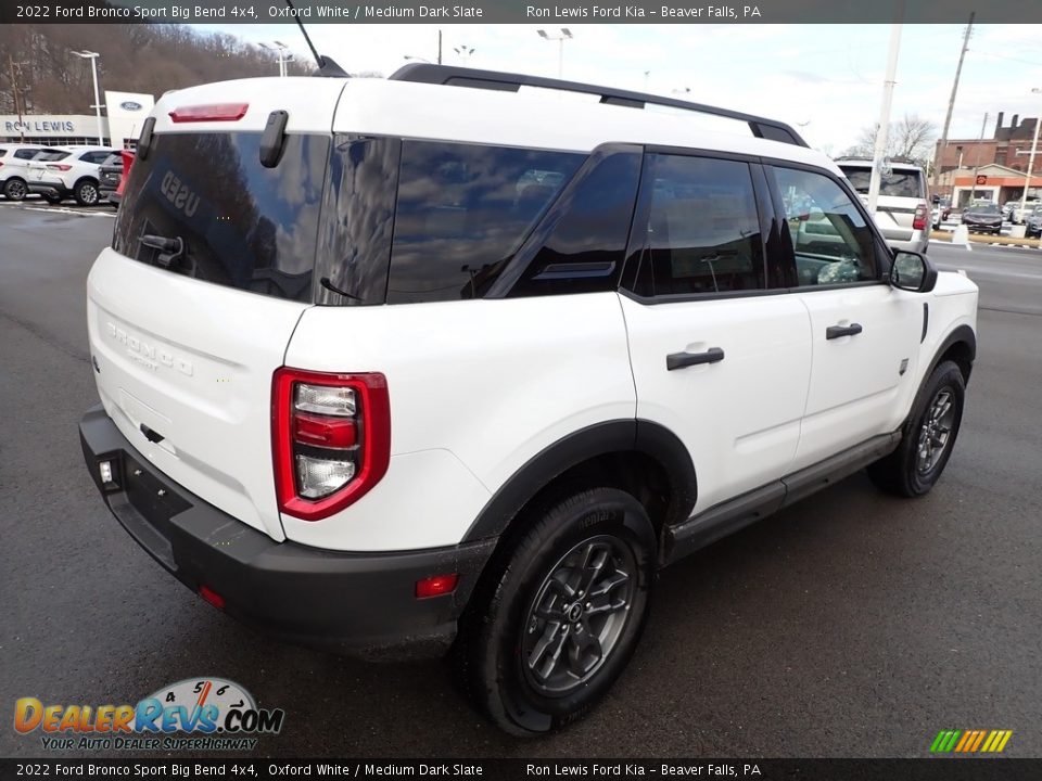 2022 Ford Bronco Sport Big Bend 4x4 Oxford White / Medium Dark Slate Photo #8