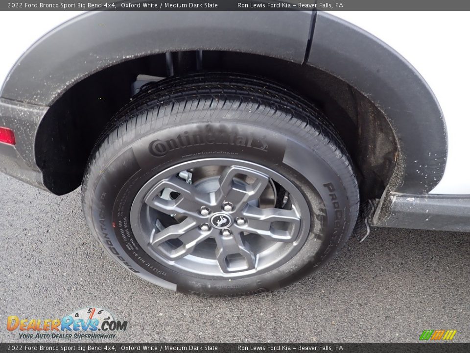 2022 Ford Bronco Sport Big Bend 4x4 Oxford White / Medium Dark Slate Photo #9