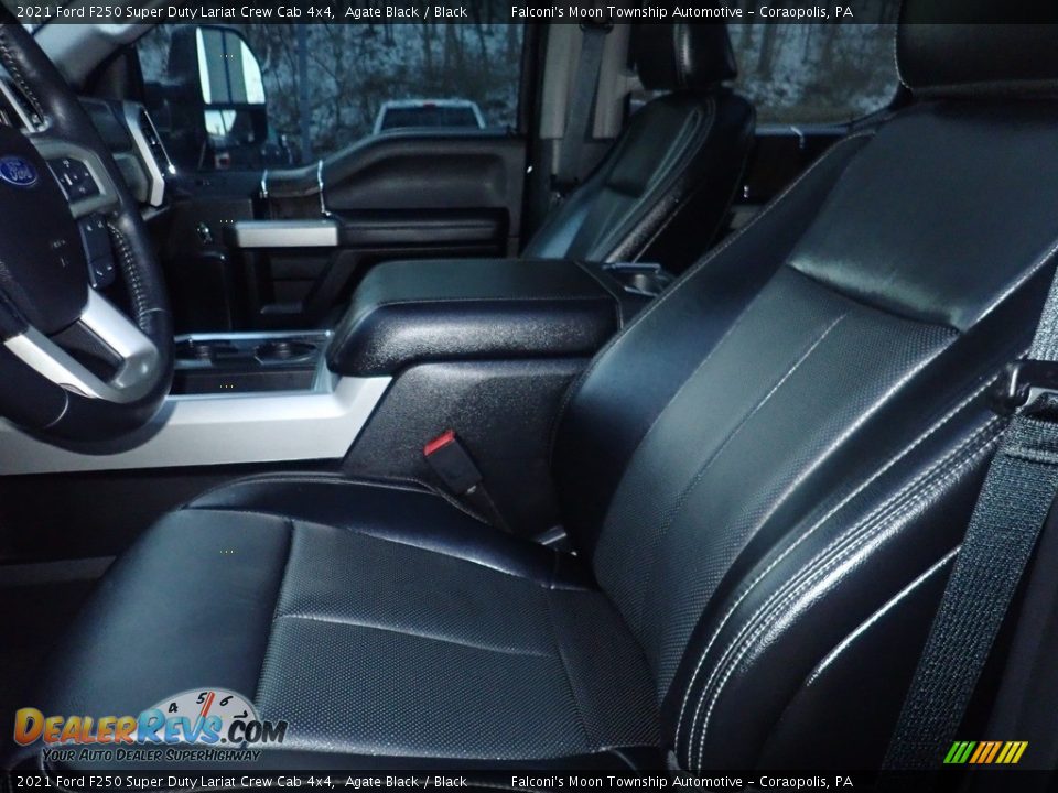 2021 Ford F250 Super Duty Lariat Crew Cab 4x4 Agate Black / Black Photo #17