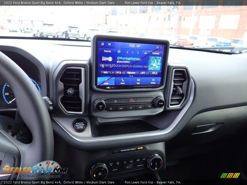 2022 Ford Bronco Sport Big Bend 4x4 Oxford White / Medium Dark Slate Photo #17