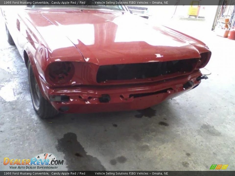 1966 Ford Mustang Convertible Candy Apple Red / Red Photo #32