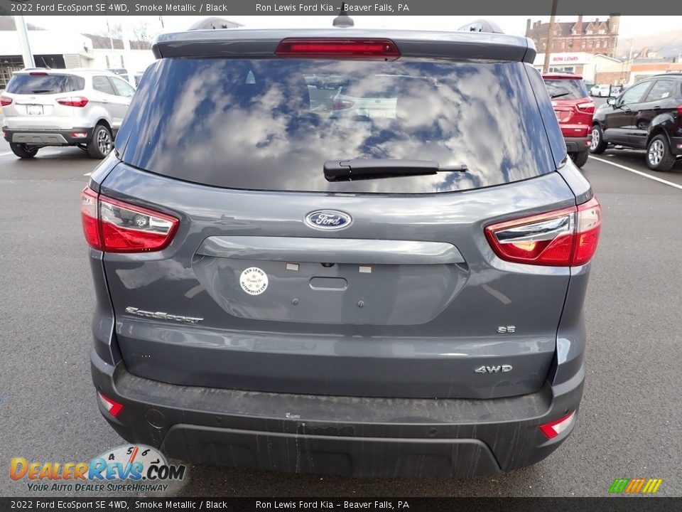 2022 Ford EcoSport SE 4WD Smoke Metallic / Black Photo #7