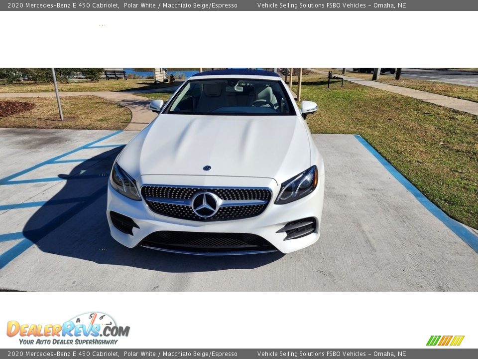 2020 Mercedes-Benz E 450 Cabriolet Polar White / Macchiato Beige/Espresso Photo #6