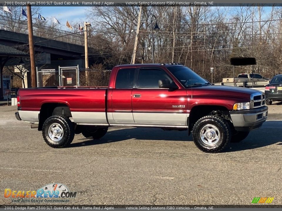 2001 Dodge Ram 2500 SLT Quad Cab 4x4 Flame Red / Agate Photo #1