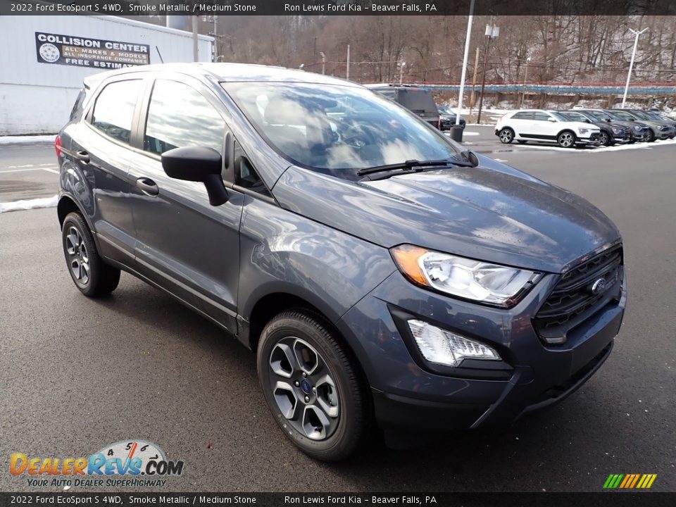 2022 Ford EcoSport S 4WD Smoke Metallic / Medium Stone Photo #2